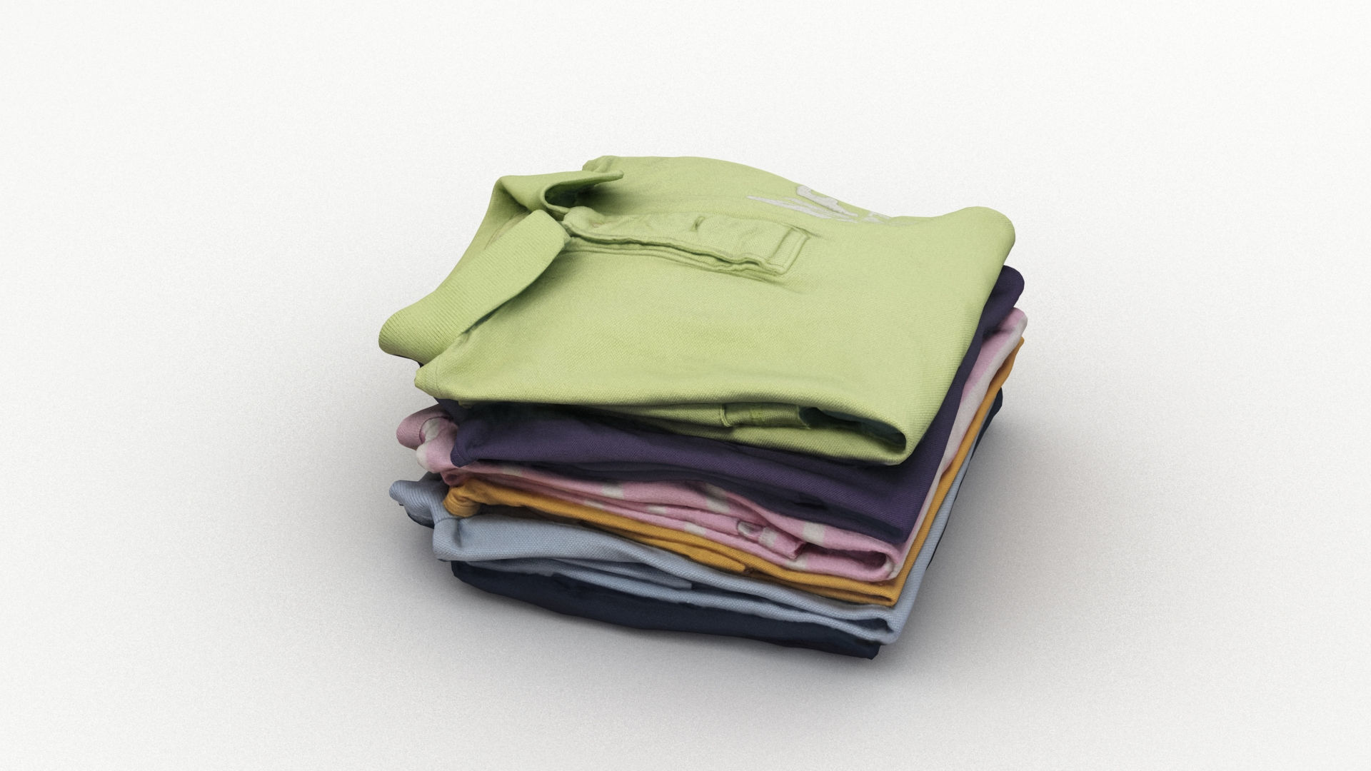 Polo Shirts 2 3D model_2