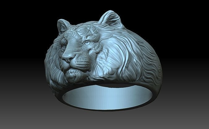 Head Tiger ring 3D print model