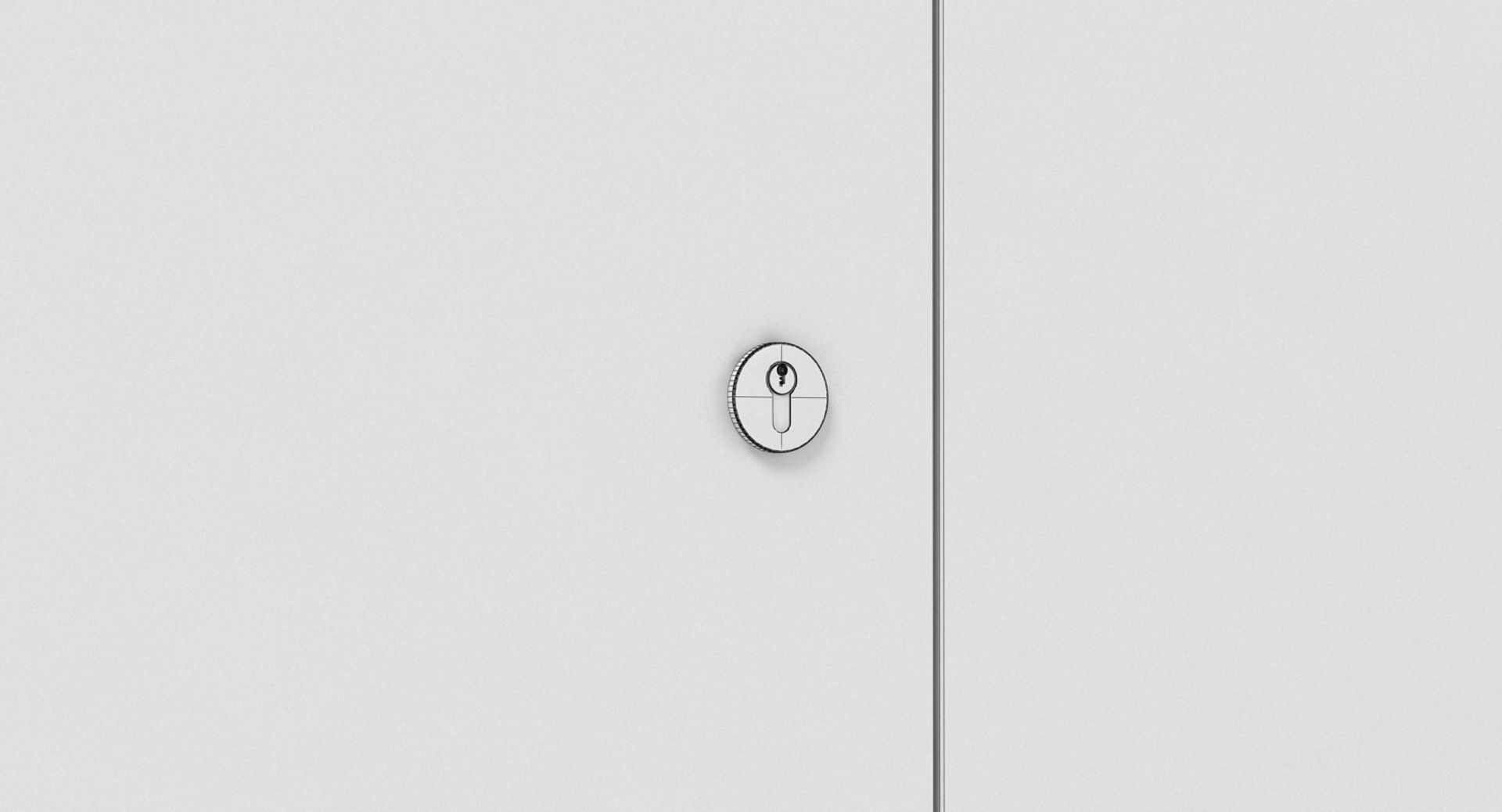 Sideboard wooden cabinet with two doors 3D model_6