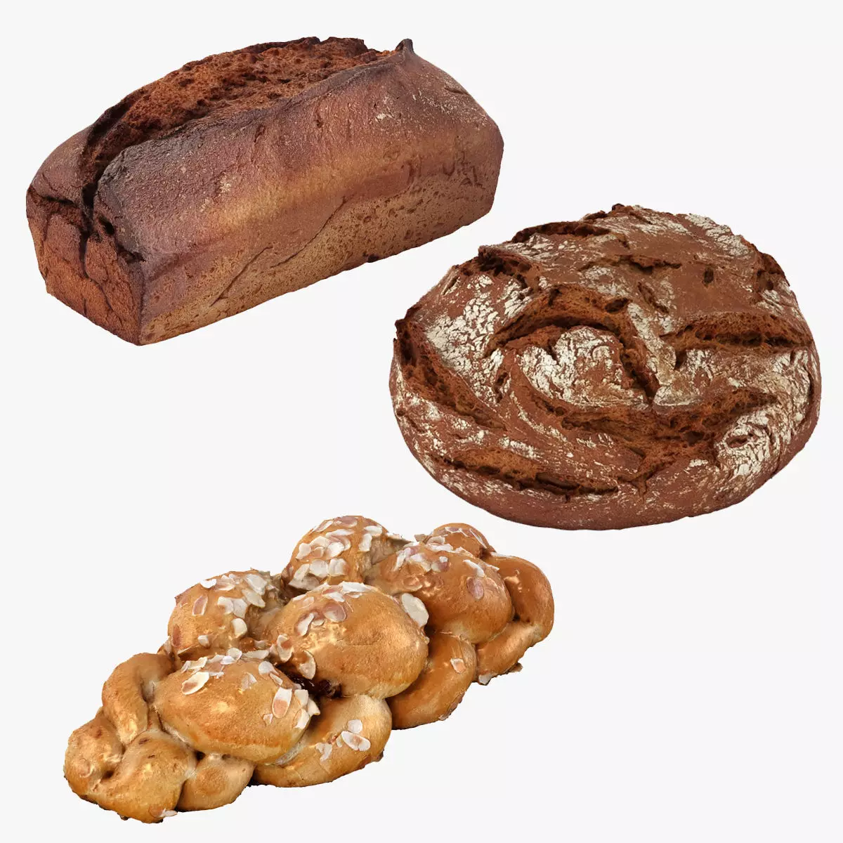 Bread Collection 1 stone 3D model_0