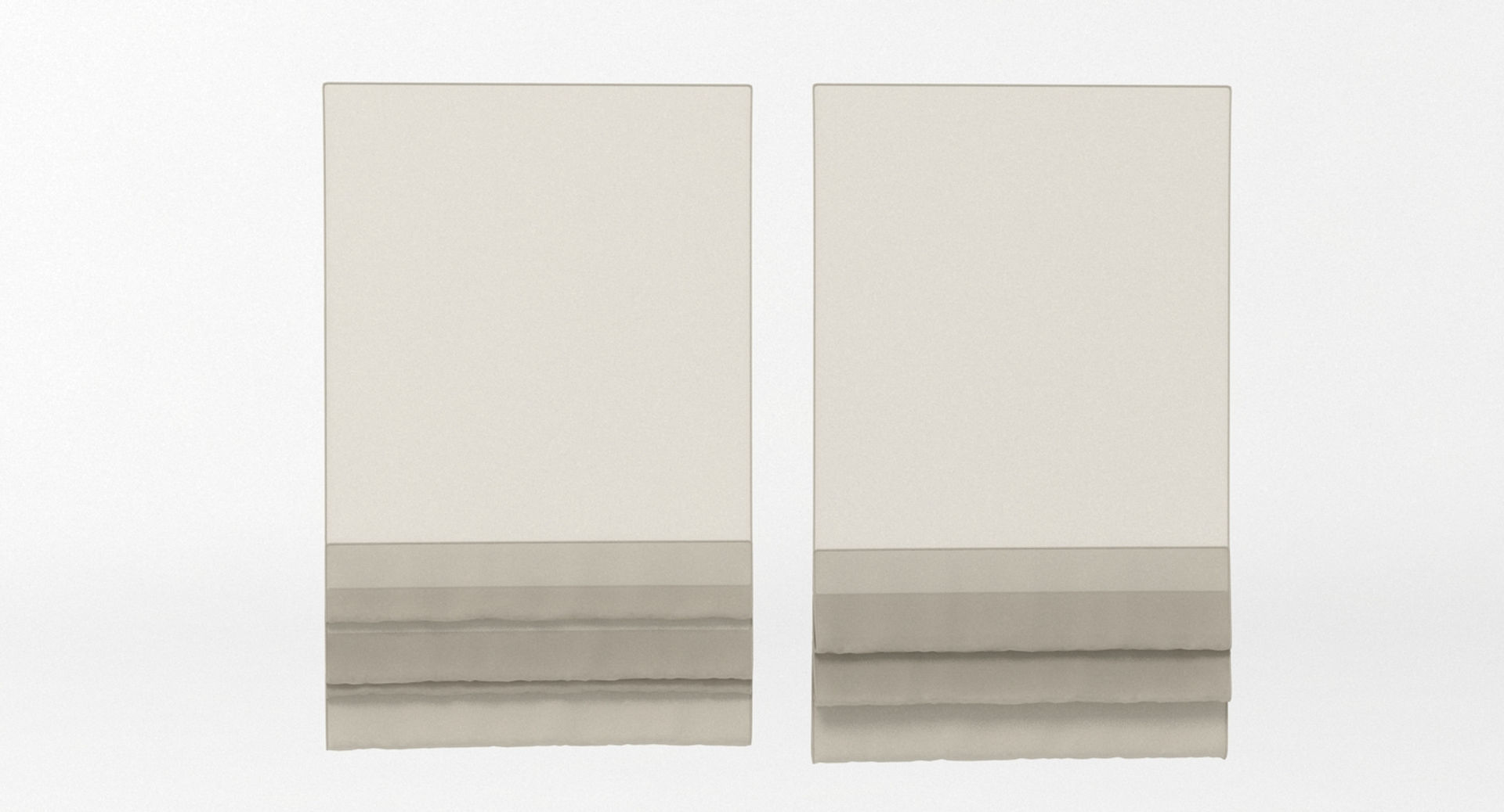 Blinds 2 pair of glass doors 3D model_8