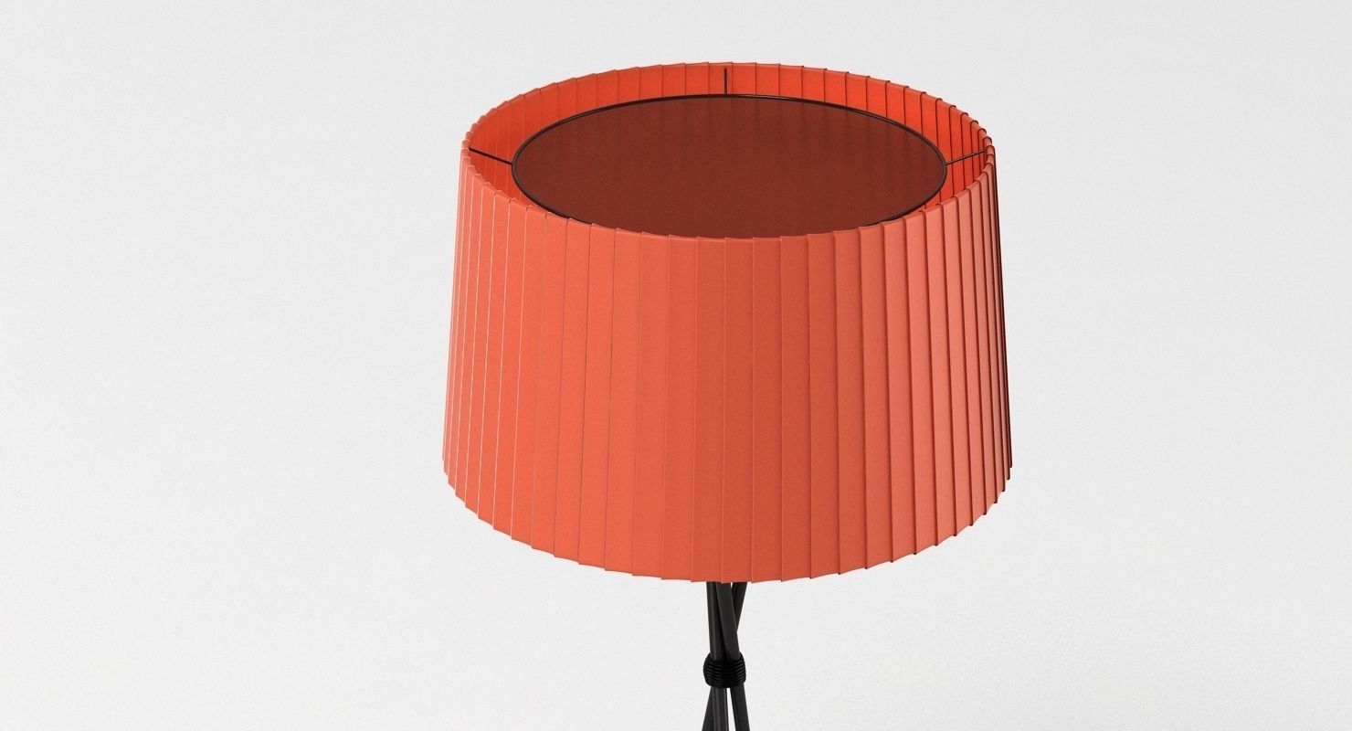 Santa Cole Tripode G5 Lamp Red 3D model_3