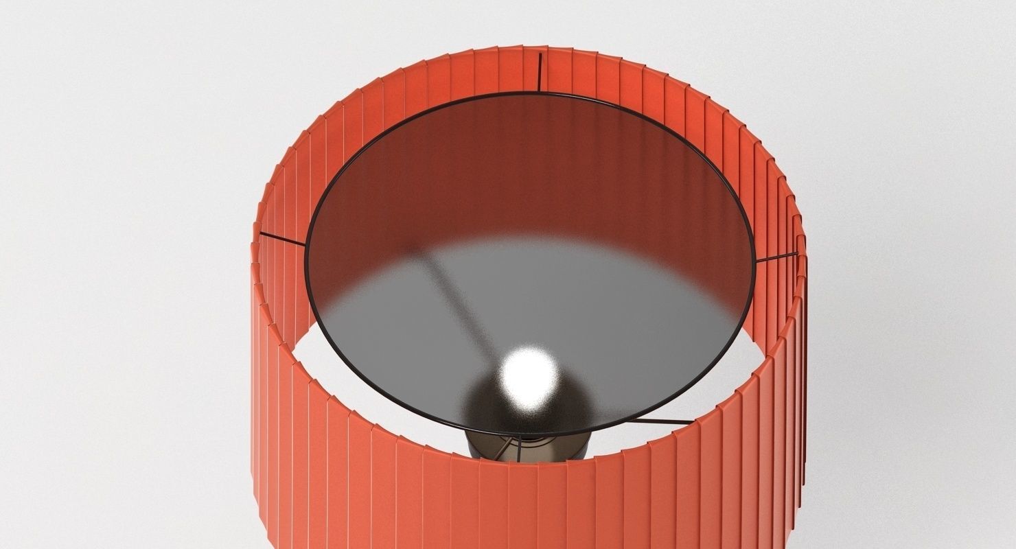 Santa Cole Tripode G5 Lamp Red 3D model_1