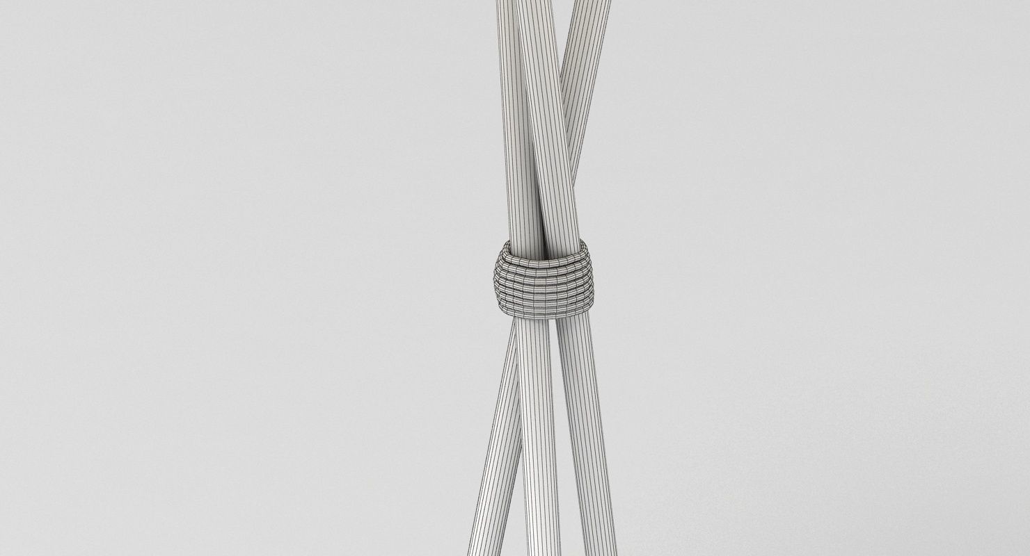 Santa Cole Tripode G5 Lamp Red 3D model_9