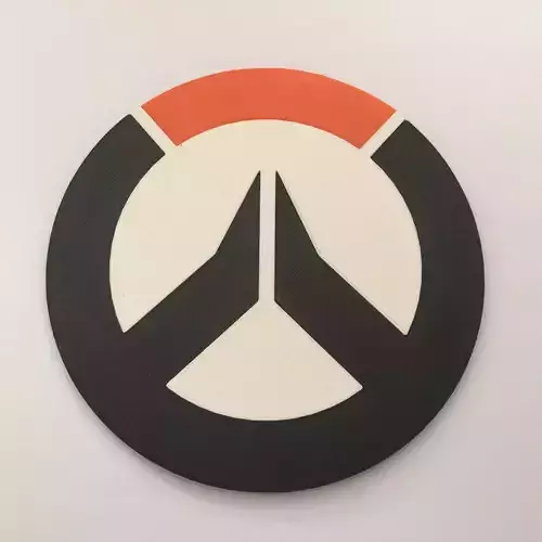 Overwatch Logo Coaster 3D print model