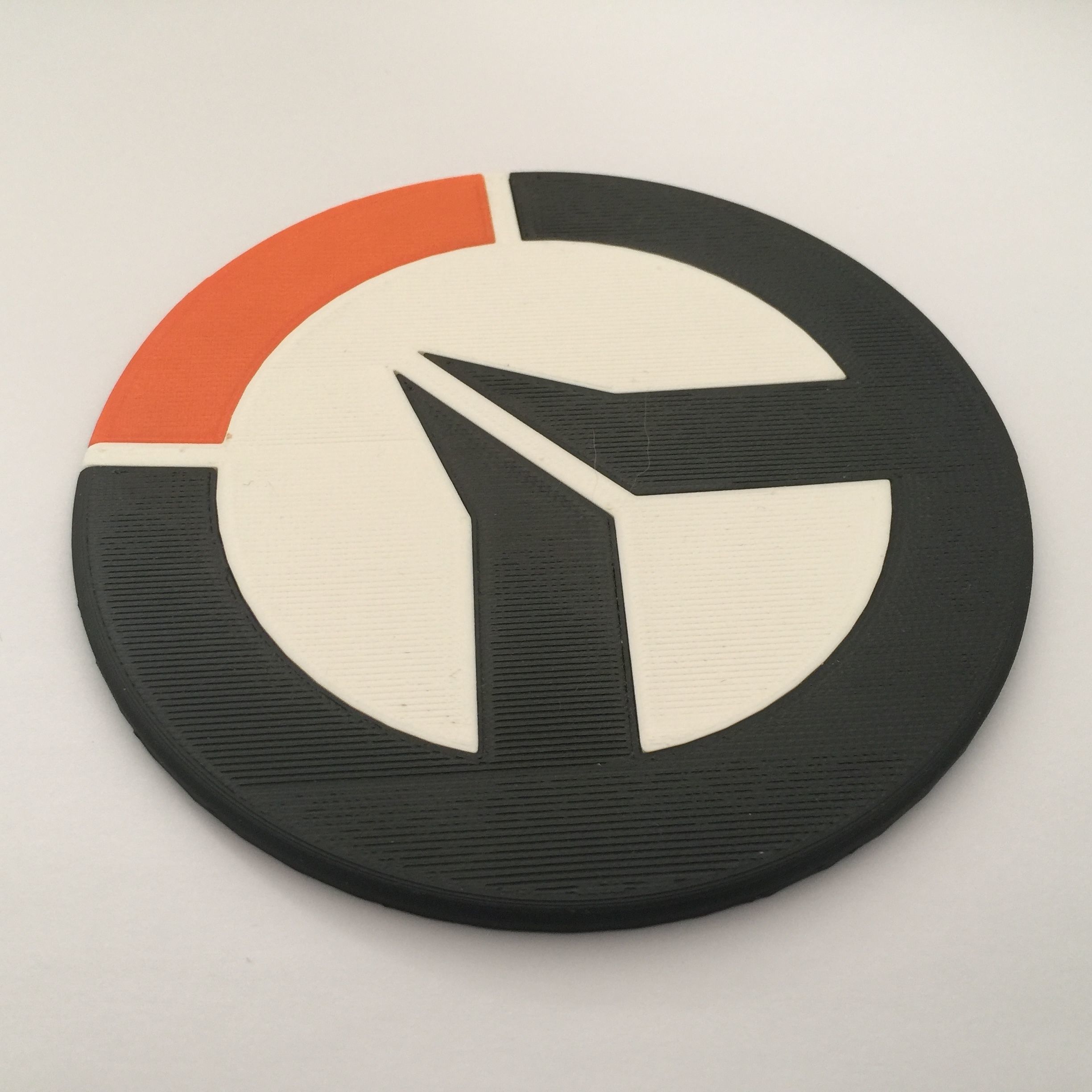 Overwatch Logo Coaster 3D print model_3