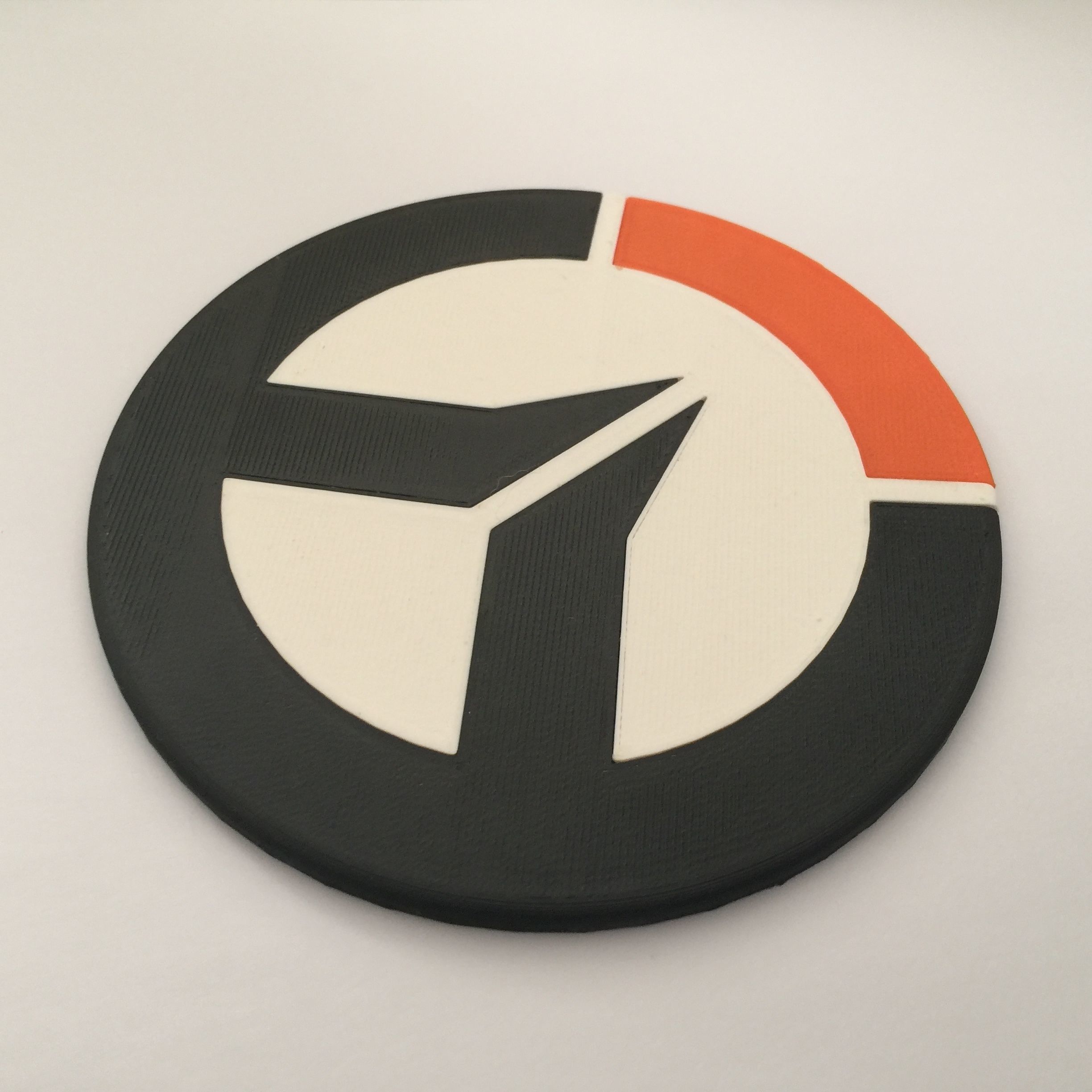Overwatch Logo Coaster 3D print model_4