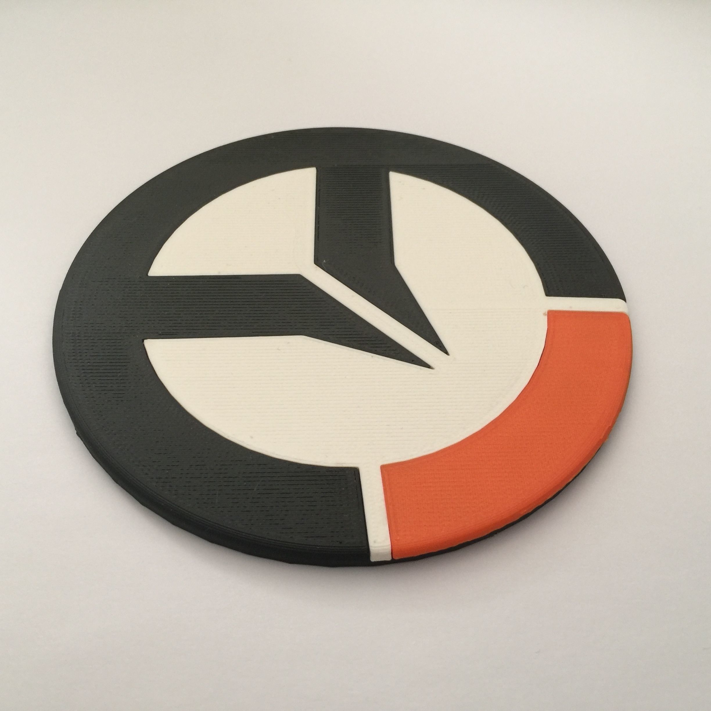Overwatch Logo Coaster 3D print model_1