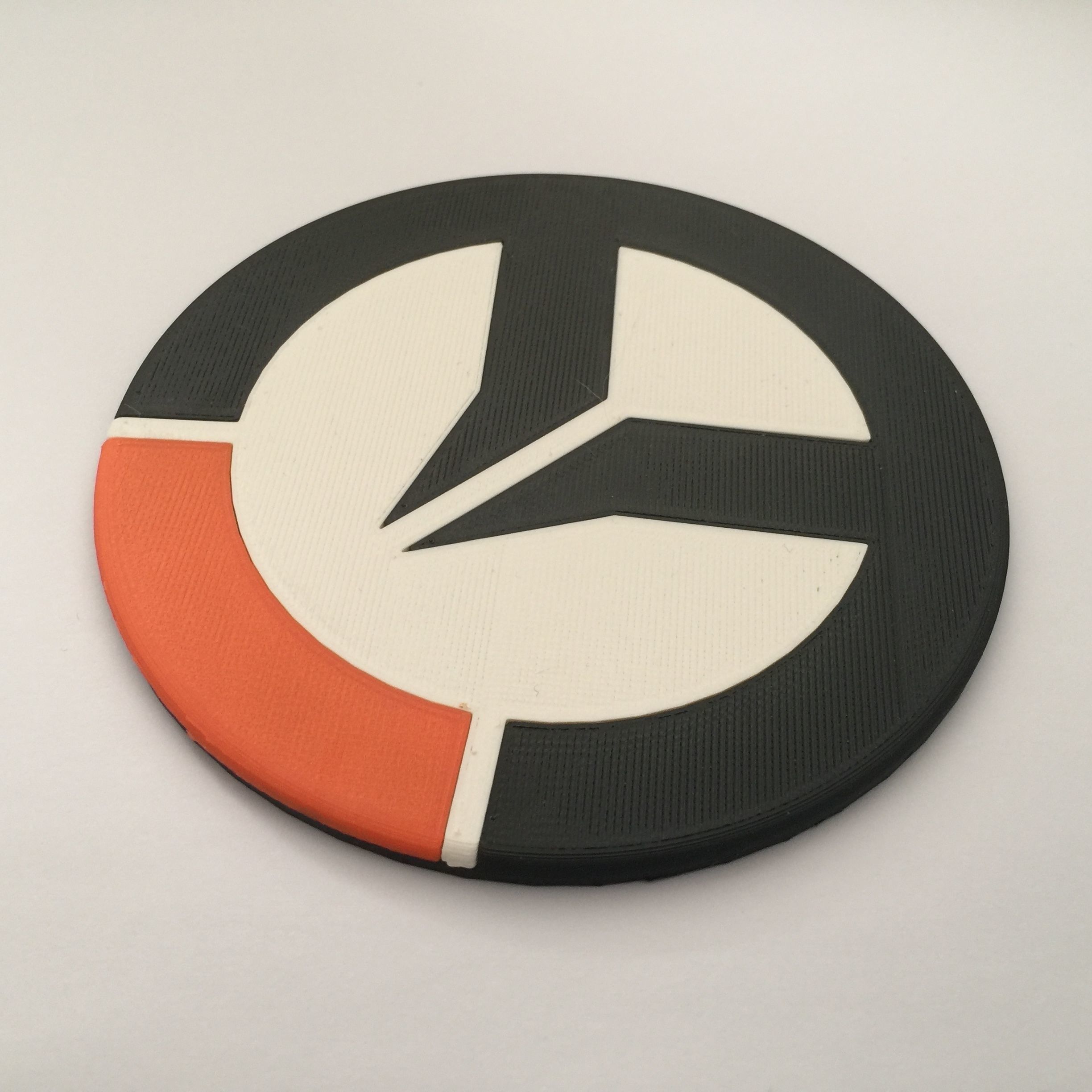 Overwatch Logo Coaster 3D print model_2