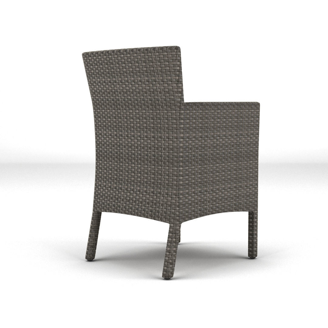 Rattan Chairs 3D model_3