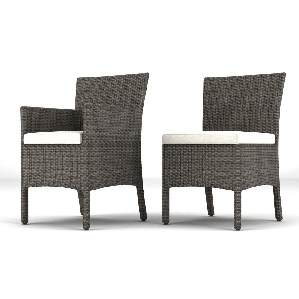 Rattan Chairs 3D model_1