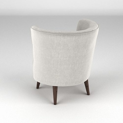Lulu Scoop Chair 3D model 4