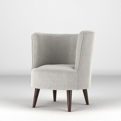 Lulu Scoop Chair 3D model 6