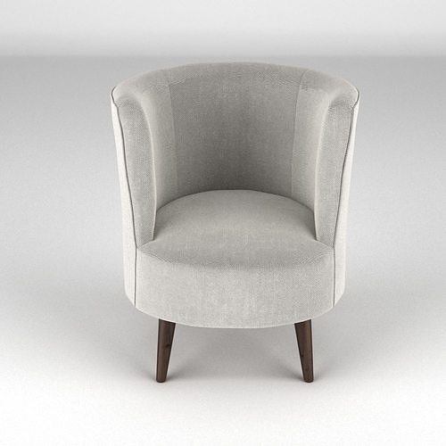 Lulu Scoop Chair 3D model 2