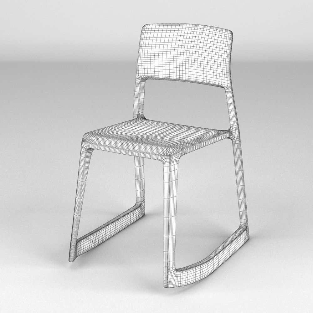 Vitra Tip Ton Chair 3D model_5