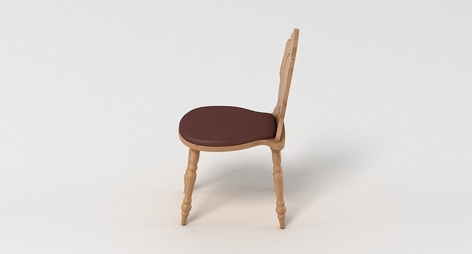 Rustic Chair 3D model 6