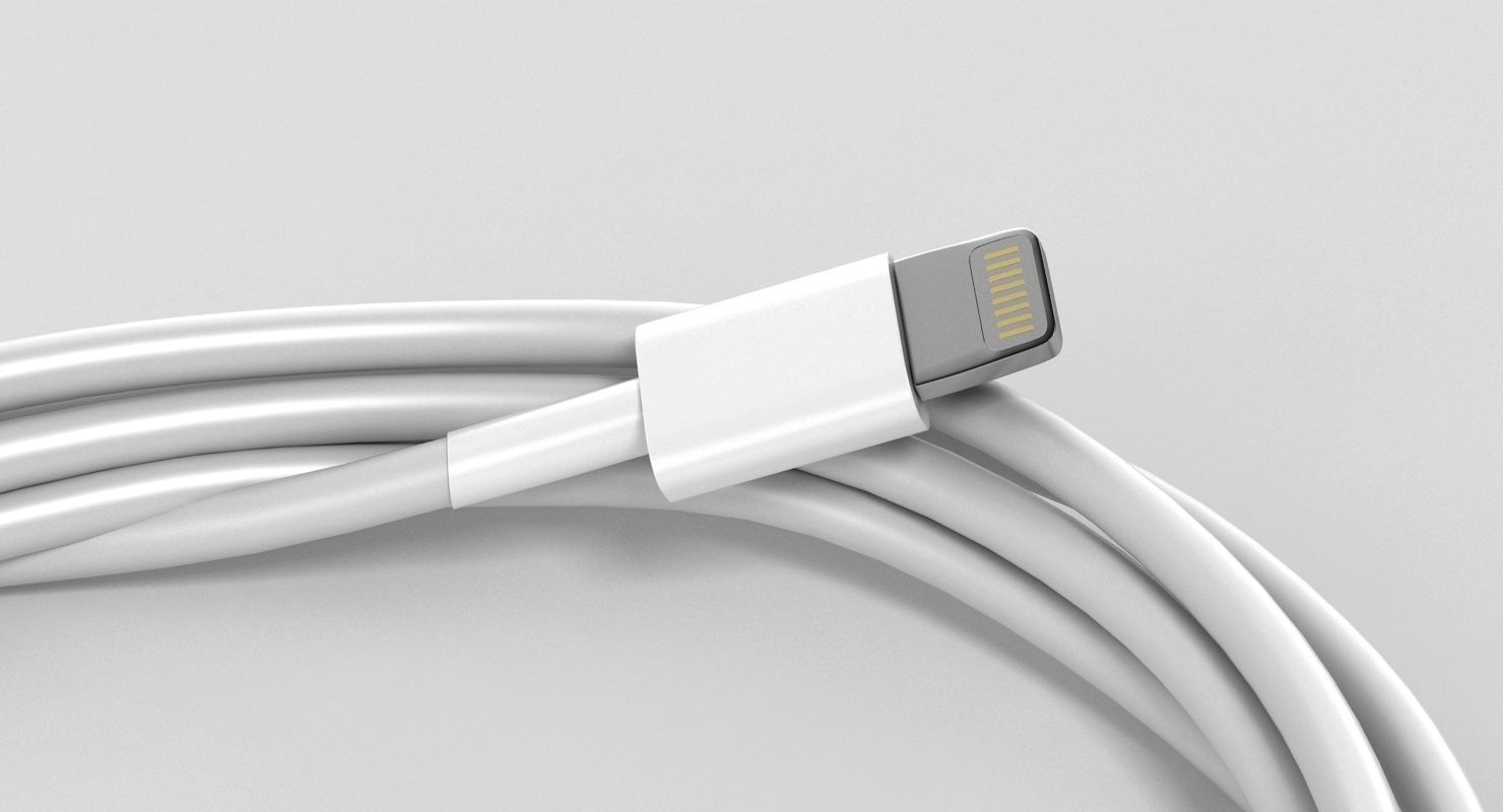 Apple Lightning Cable 3D model_9