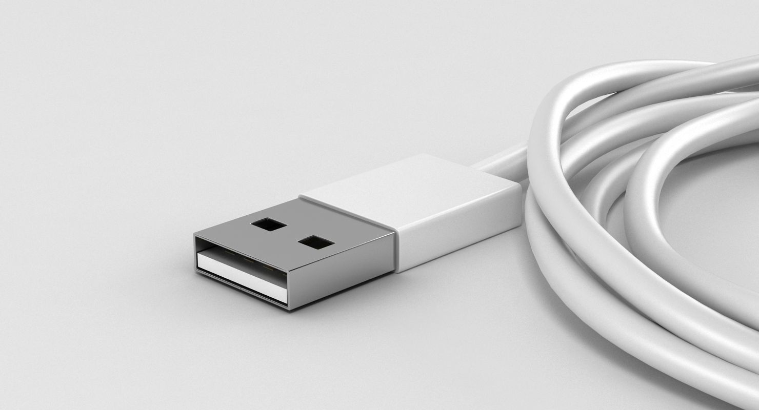 Apple Lightning Cable 3D model_7