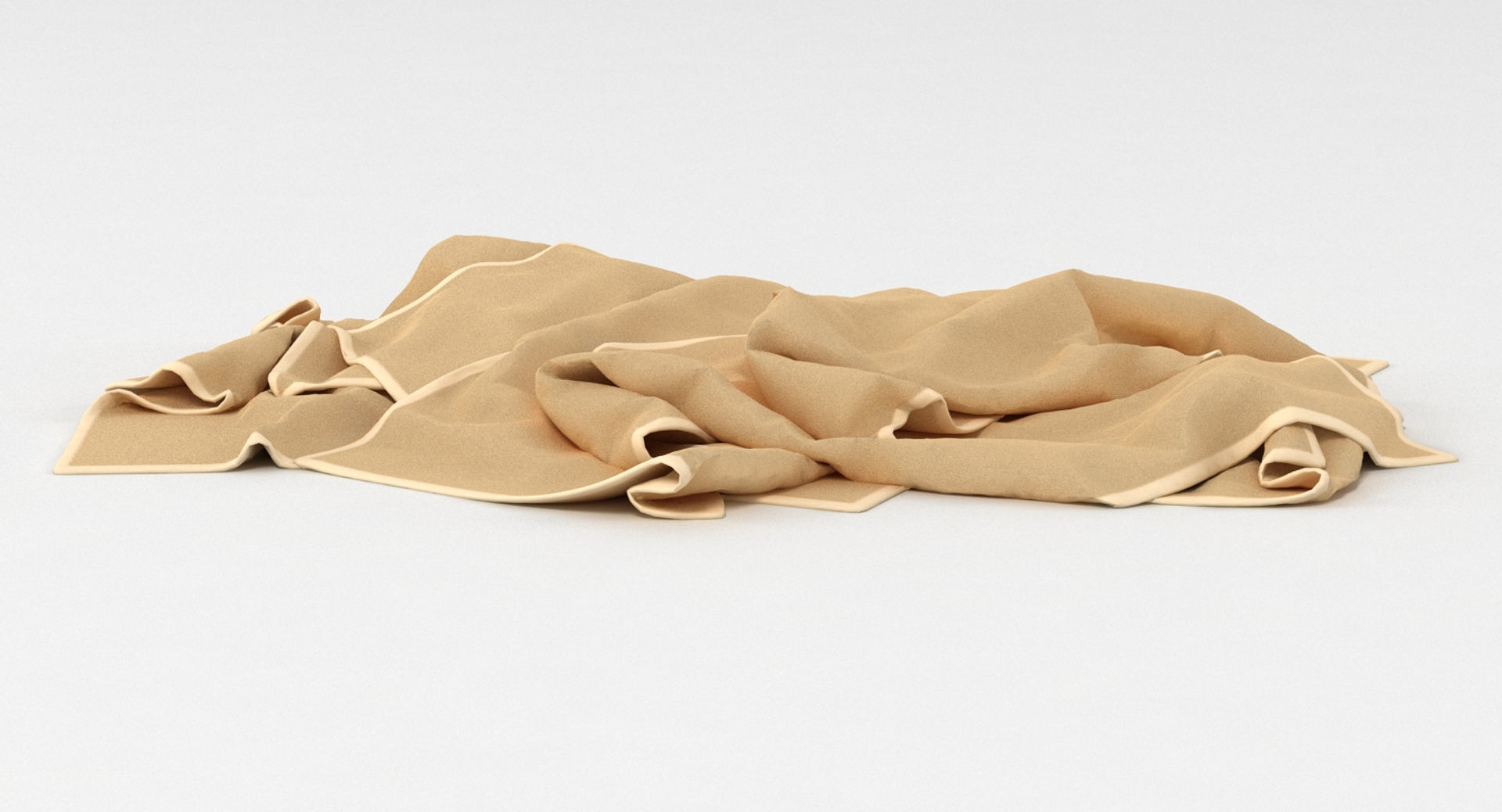 Towel Pile 1 3D model_2