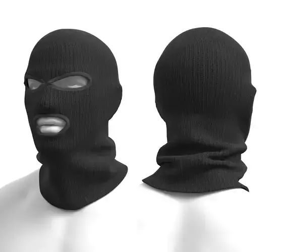 Balaclava - Marvelous Designer  3D model