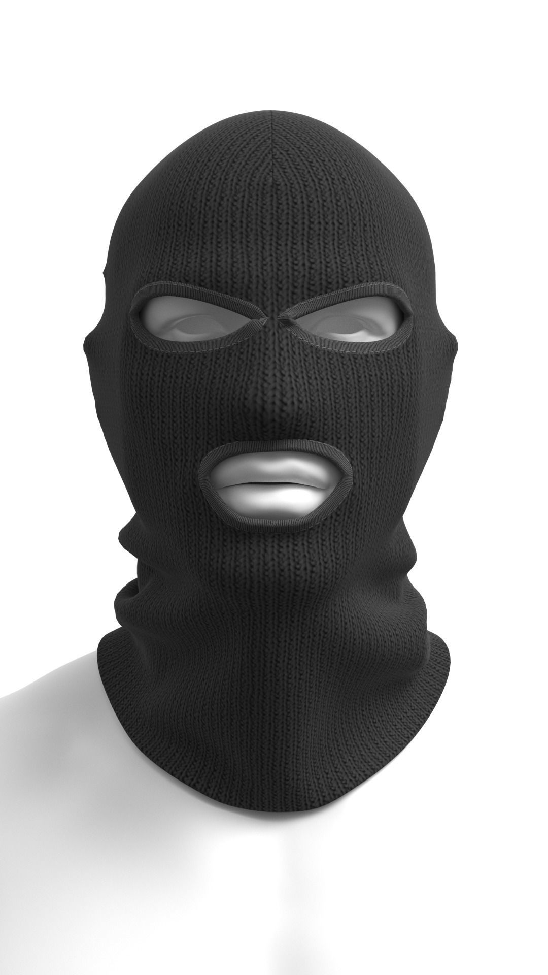 Balaclava - Marvelous Designer  3D model_1