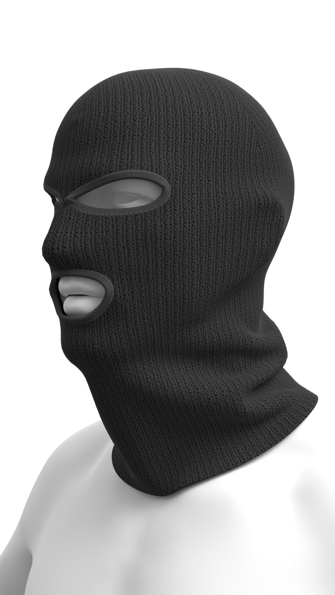 Balaclava - Marvelous Designer  3D model_15