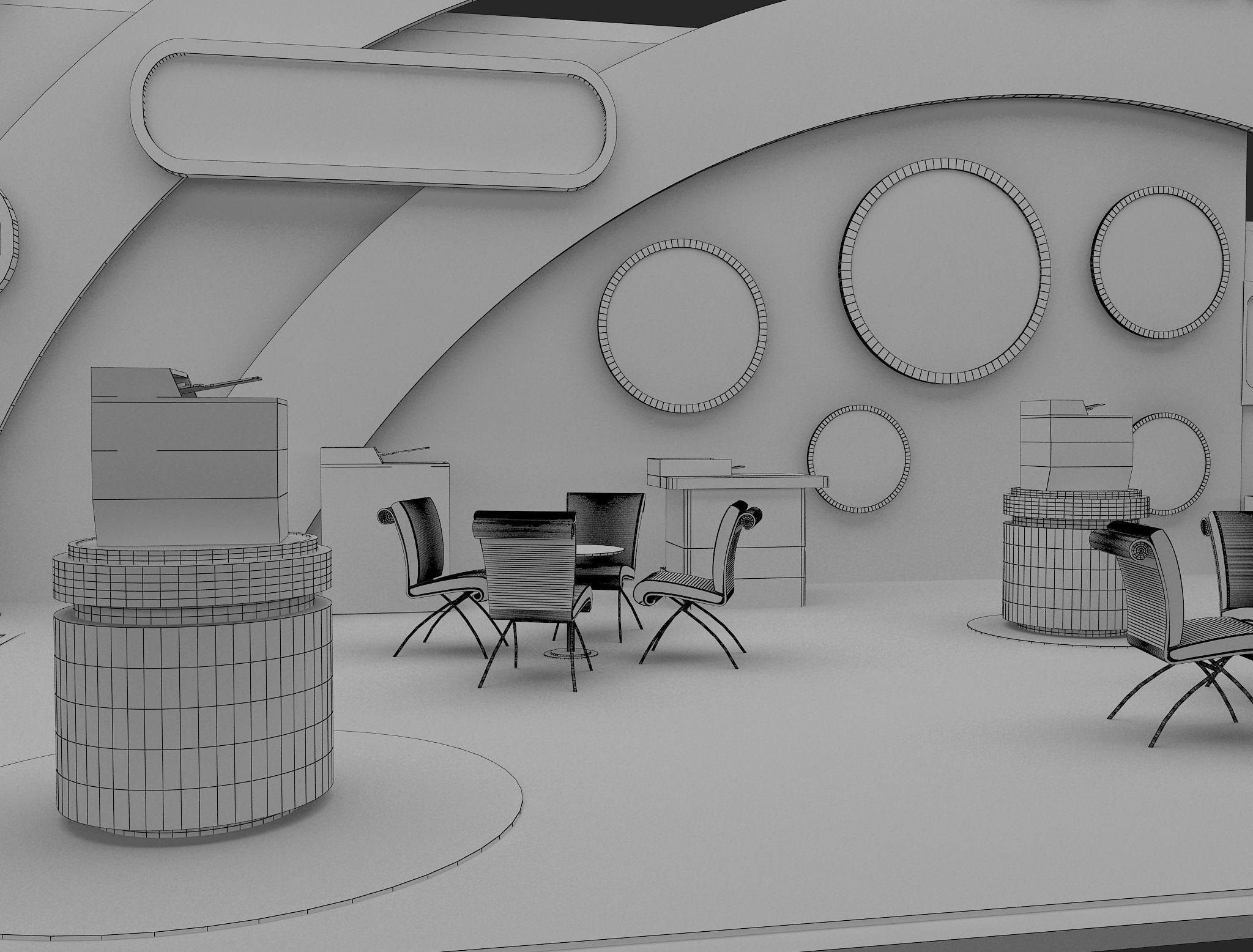 Booth Exhibition Stand a465b 3D model_10