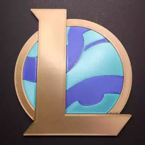 League of Legends Logo Coaster 3D print model