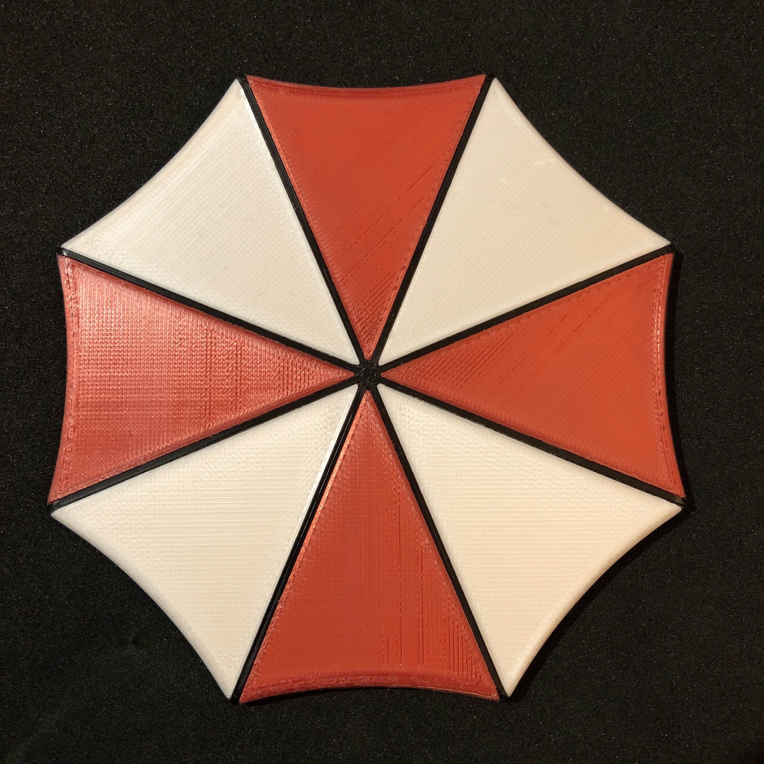 Resident Evil Umbrella Corporation Logo Coaster 3D model 3D printable