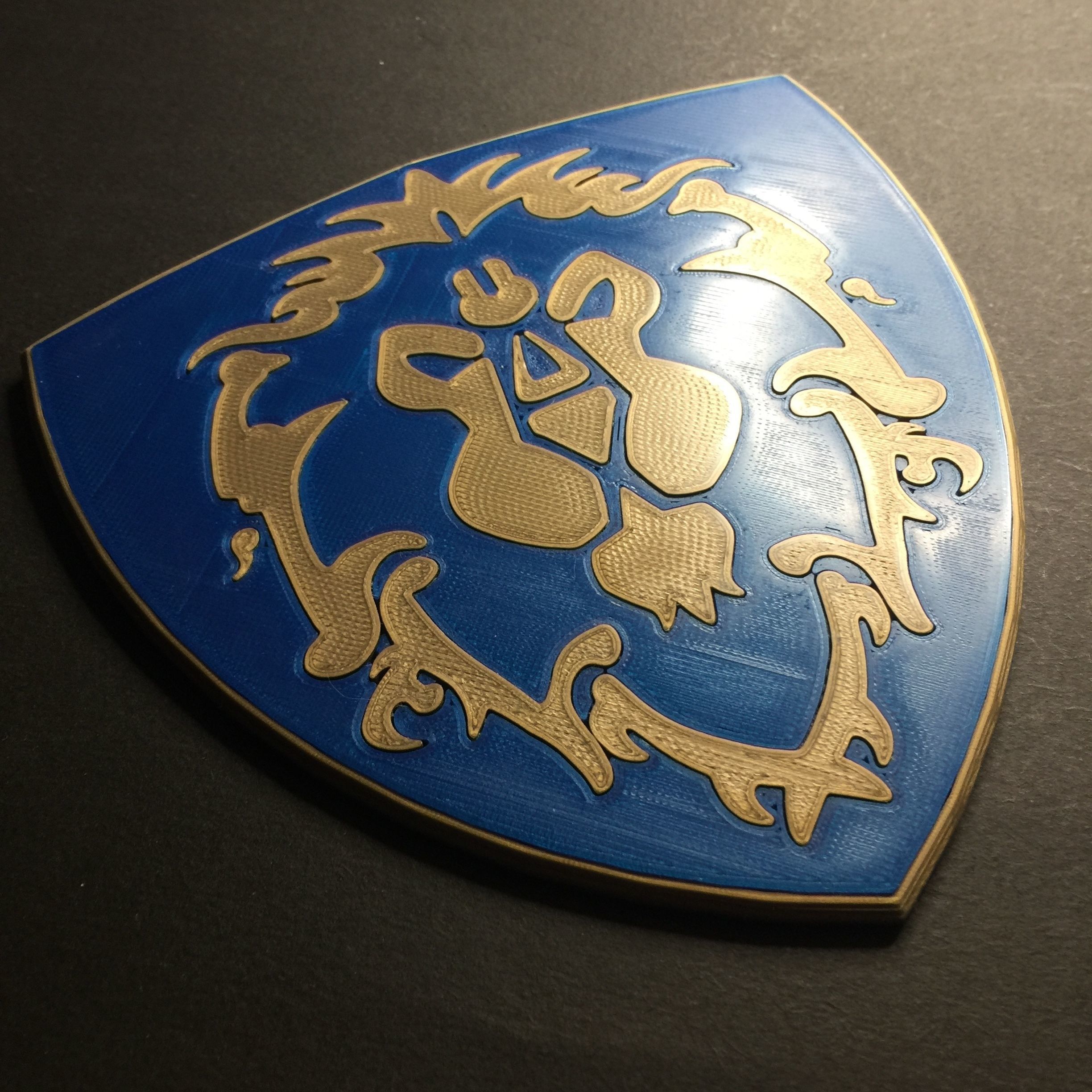 World of Warcraft Shield of the Alliance Coaster 3D print model_11