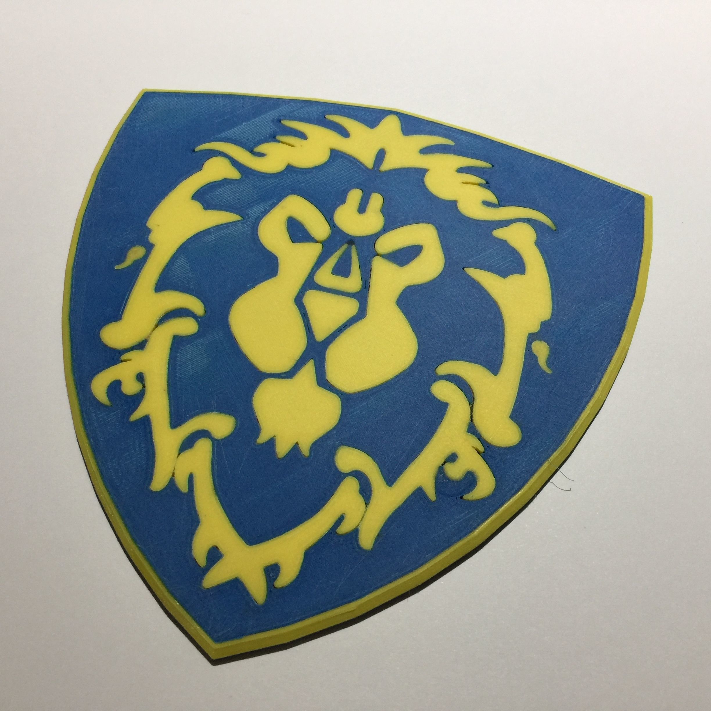 World of Warcraft Shield of the Alliance Coaster 3D print model_1