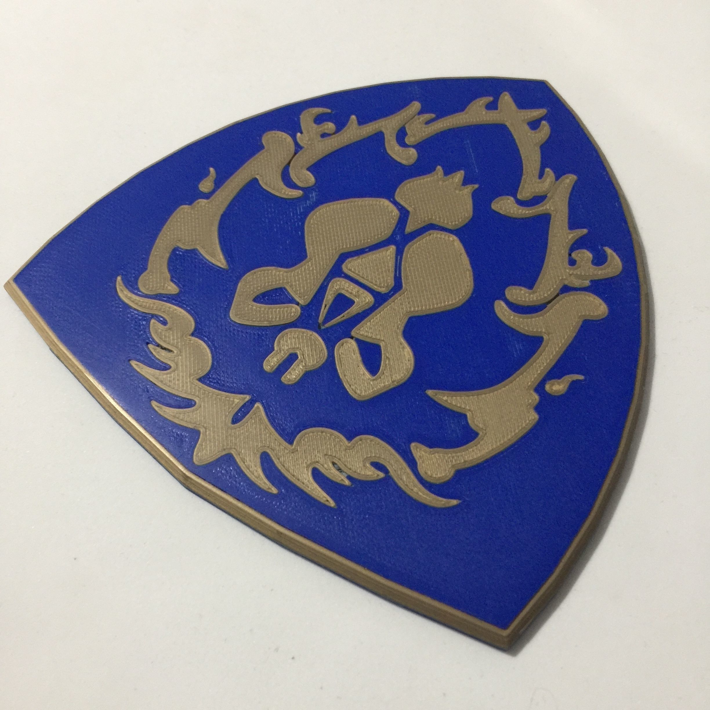 World of Warcraft Shield of the Alliance Coaster 3D print model_5