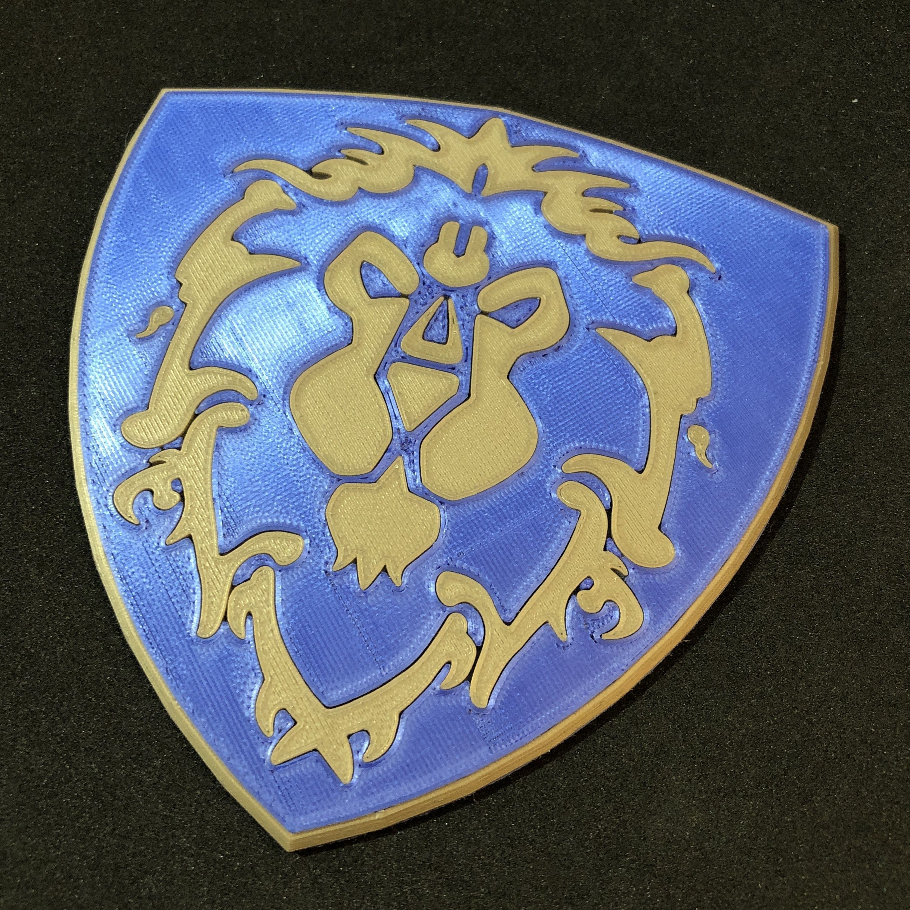 World of Warcraft Shield of the Alliance Coaster 3D print model_7