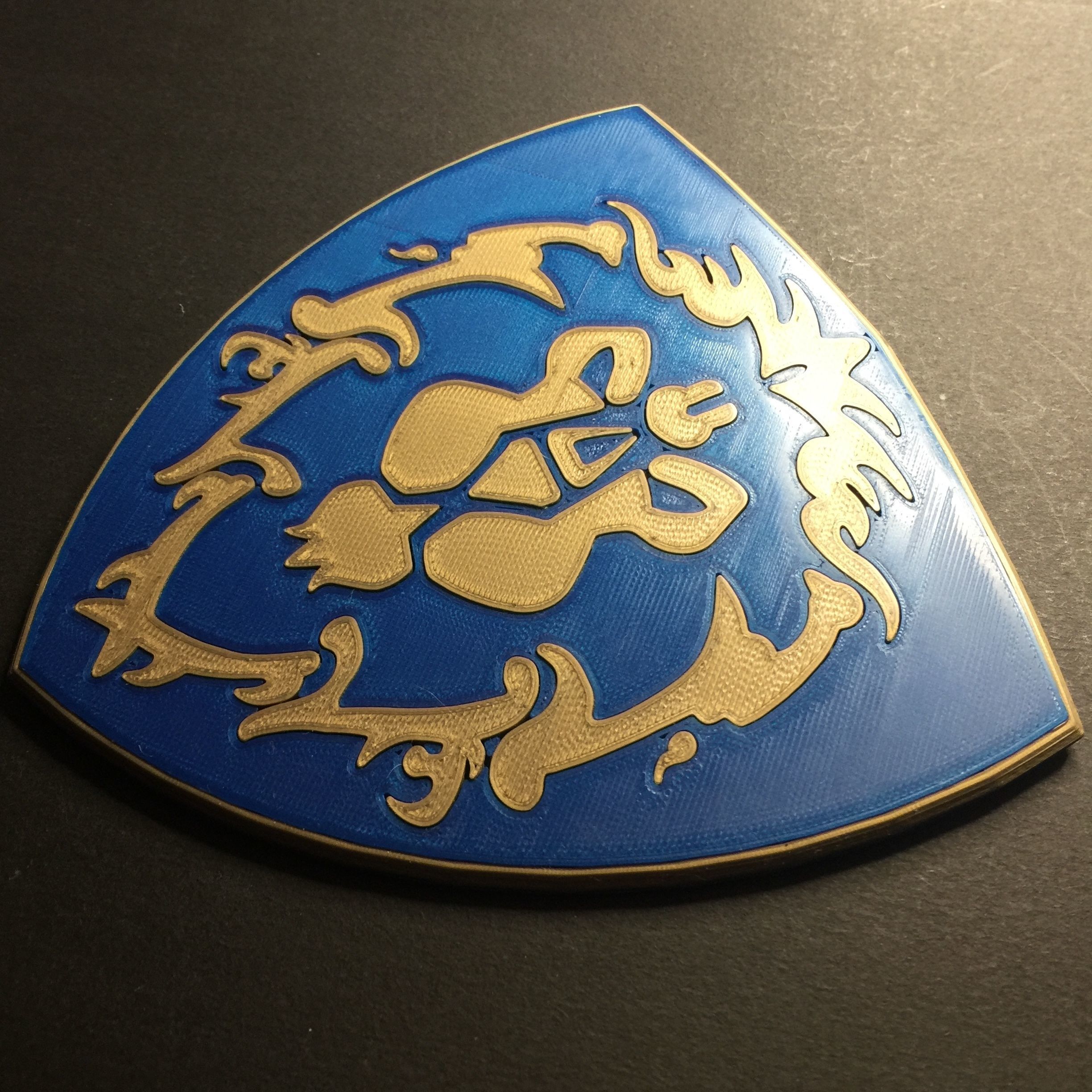 World of Warcraft Shield of the Alliance Coaster 3D print model_8