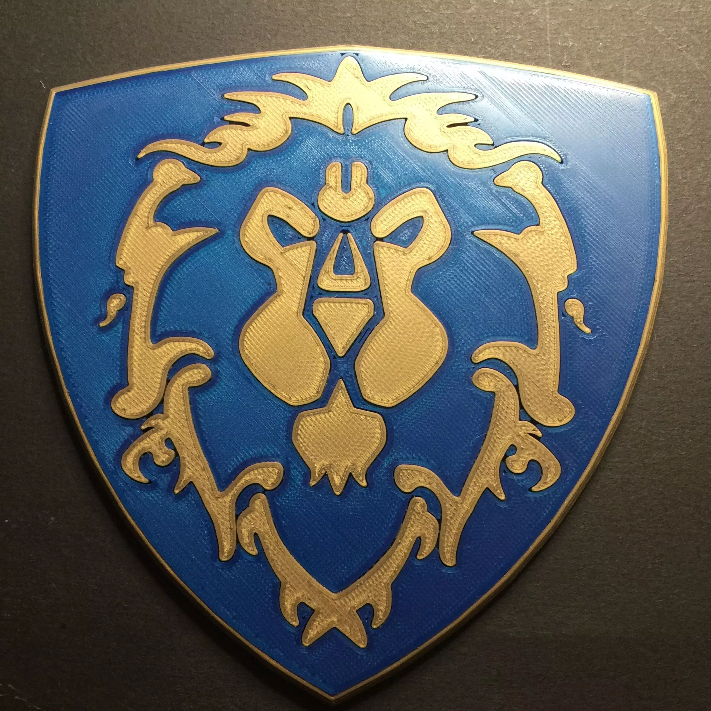 World of Warcraft Shield of the Alliance Coaster 3D print model_0