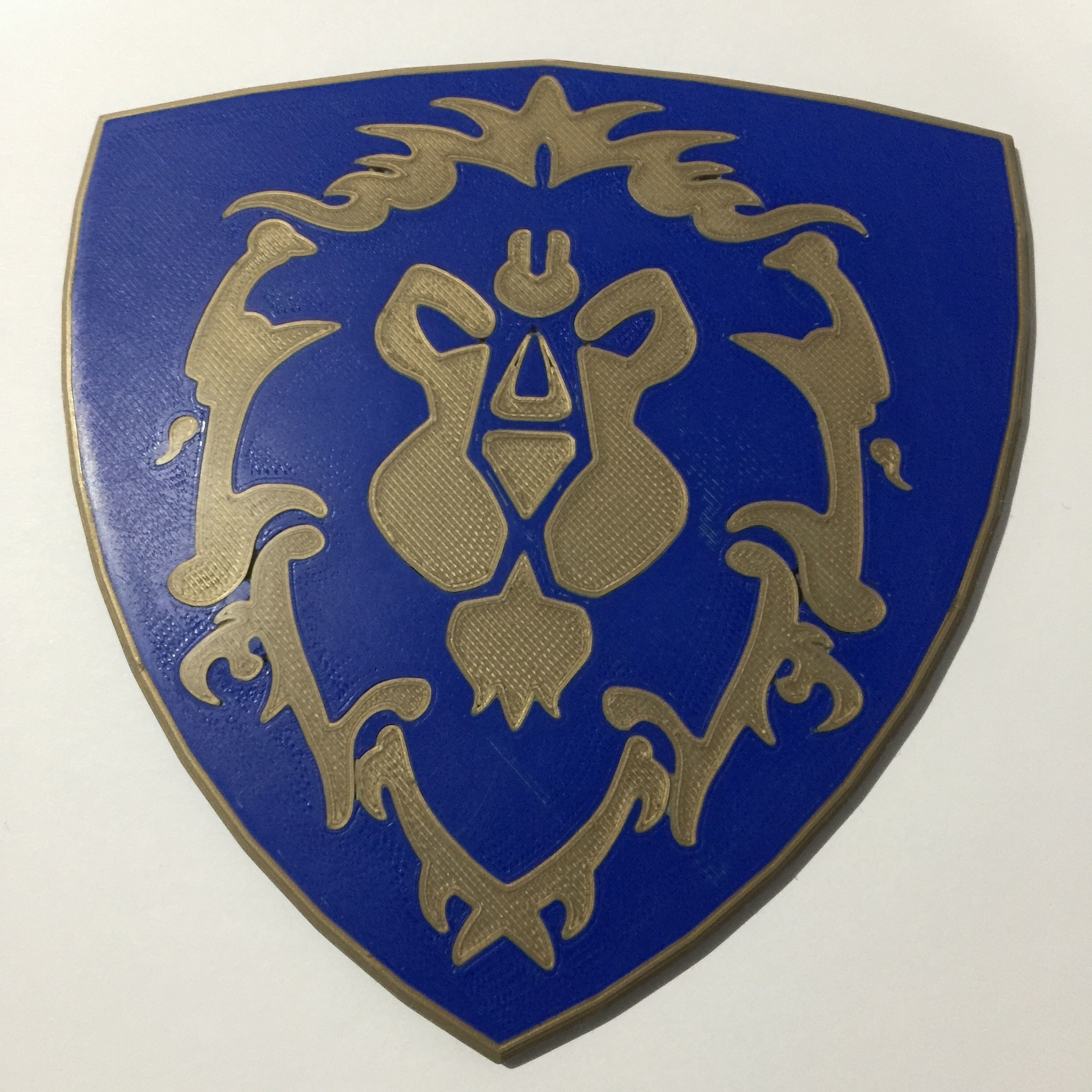World of Warcraft Shield of the Alliance Coaster 3D print model_2