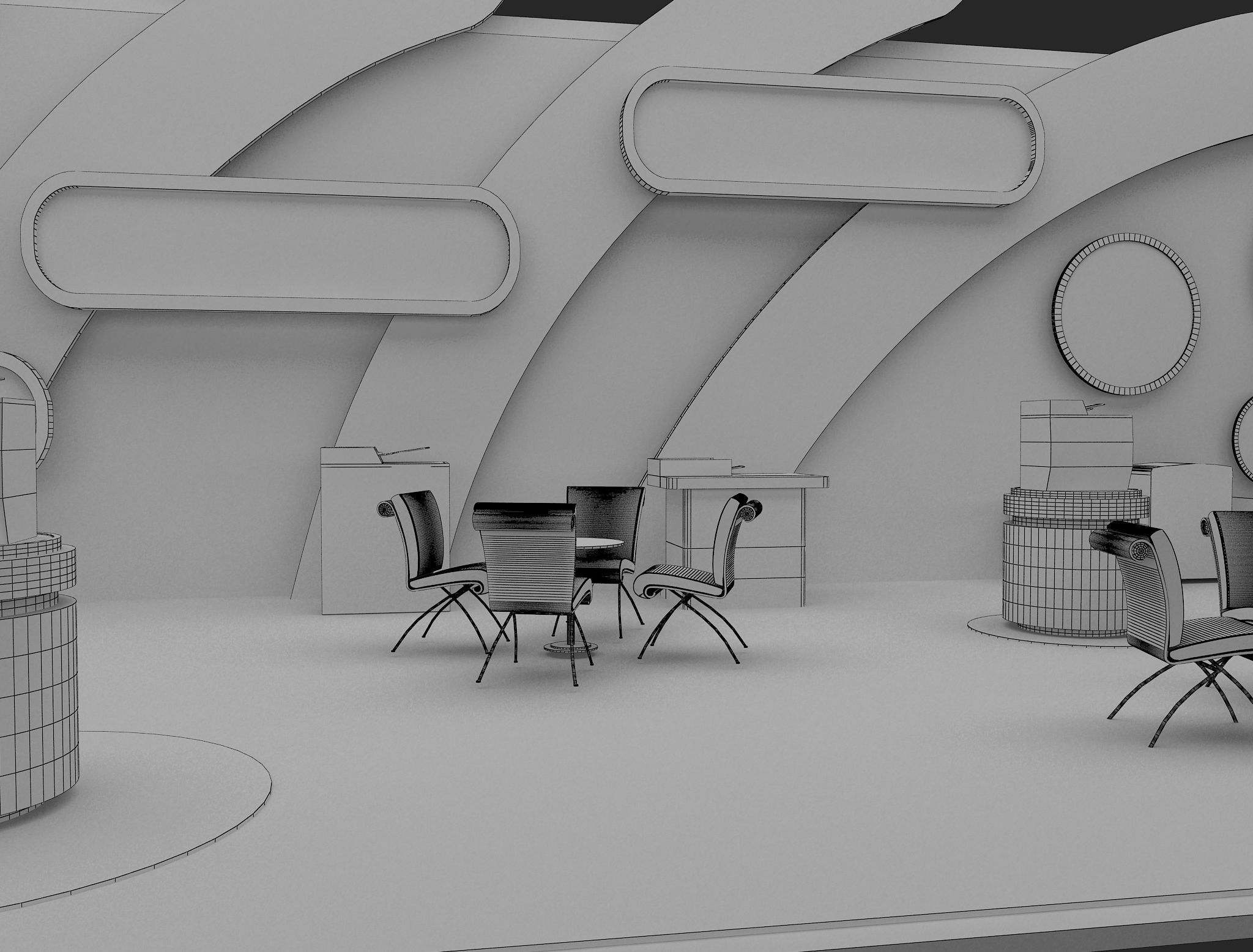 Booth Exhibition Stand a465c 3D model_21