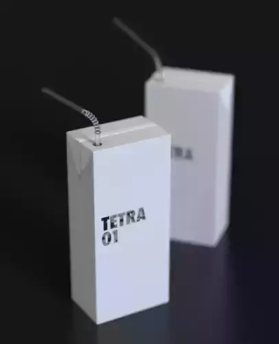Tetra Pack With Straw