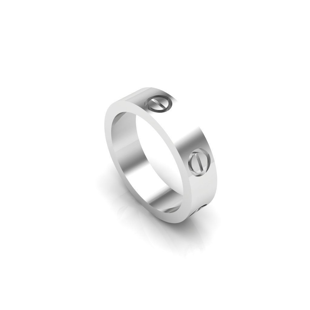 LOVE RINGS 3D print model_5