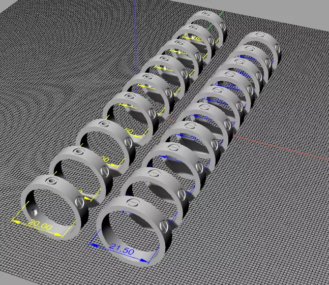 LOVE RINGS 3D print model_0