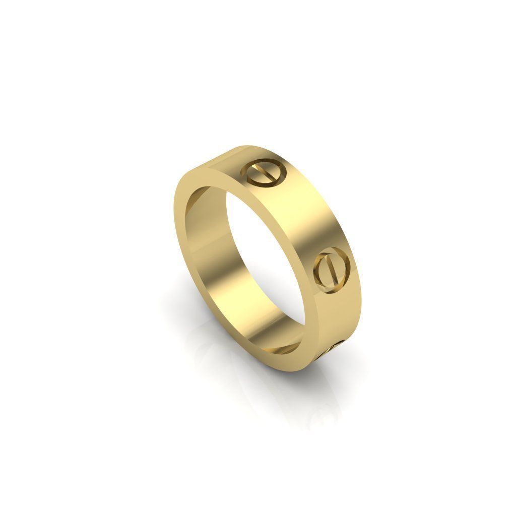 LOVE RINGS 3D print model_6