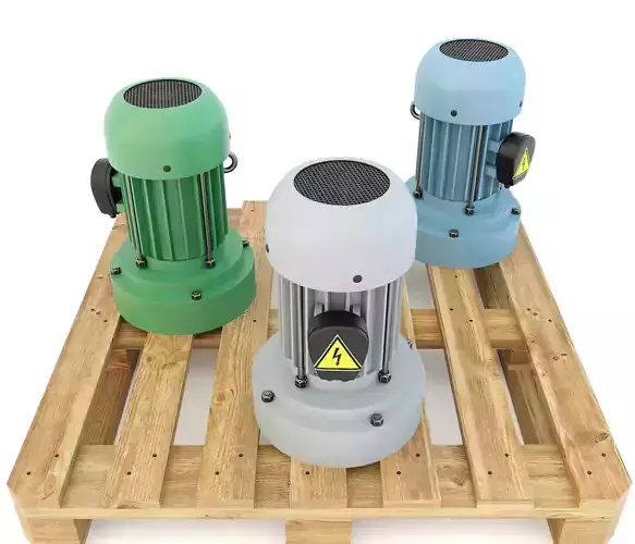 Machine tool vertical Electric Motor 3D model