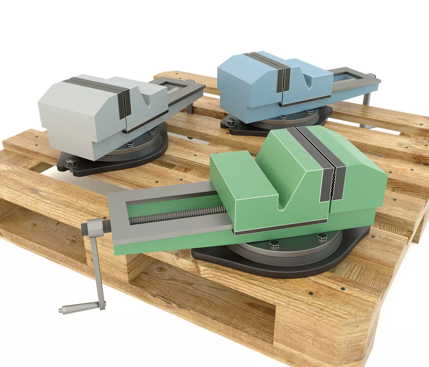 Machine tool table vise press 3D model_0