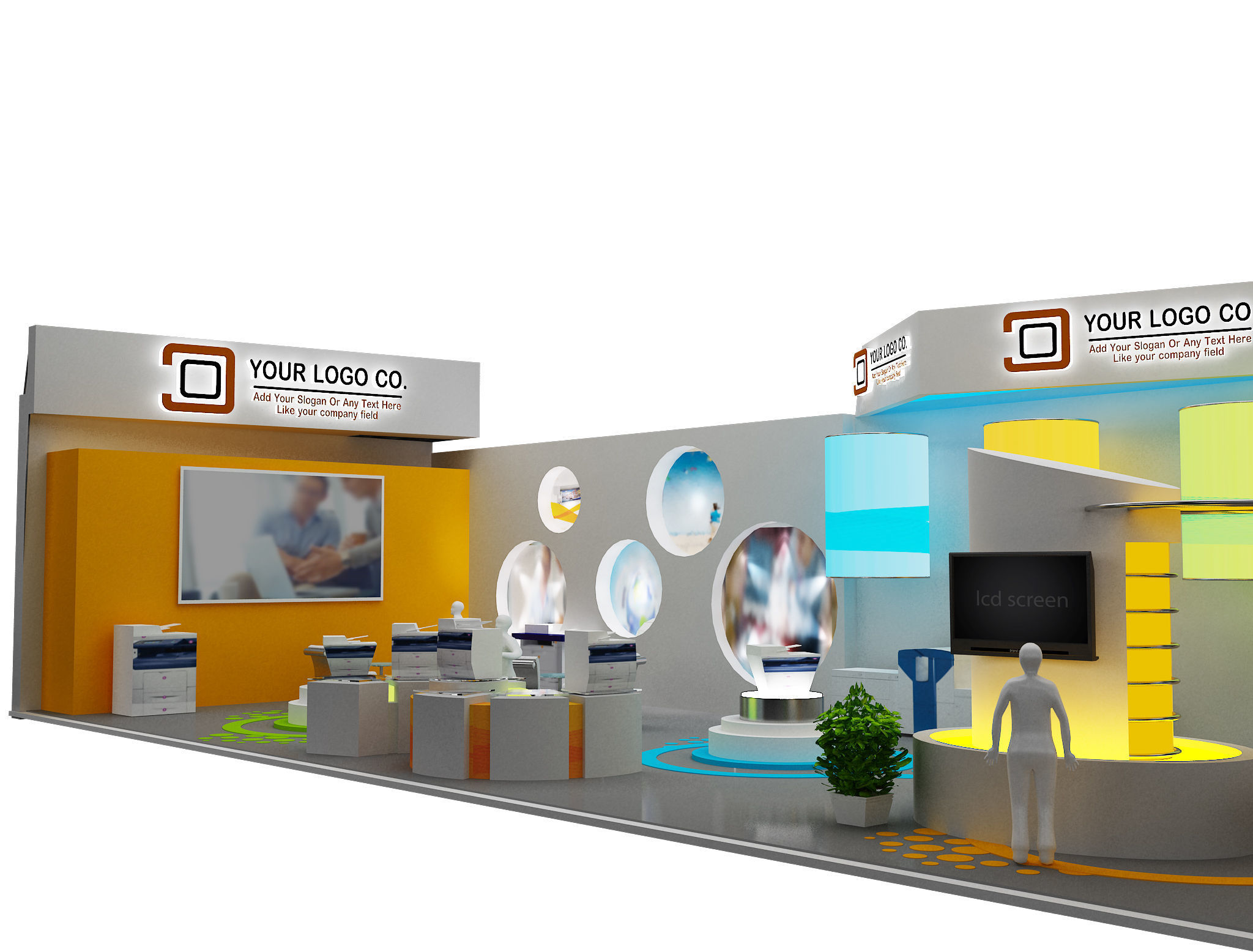 Booth Exhibition Stand a465e 3D model_26