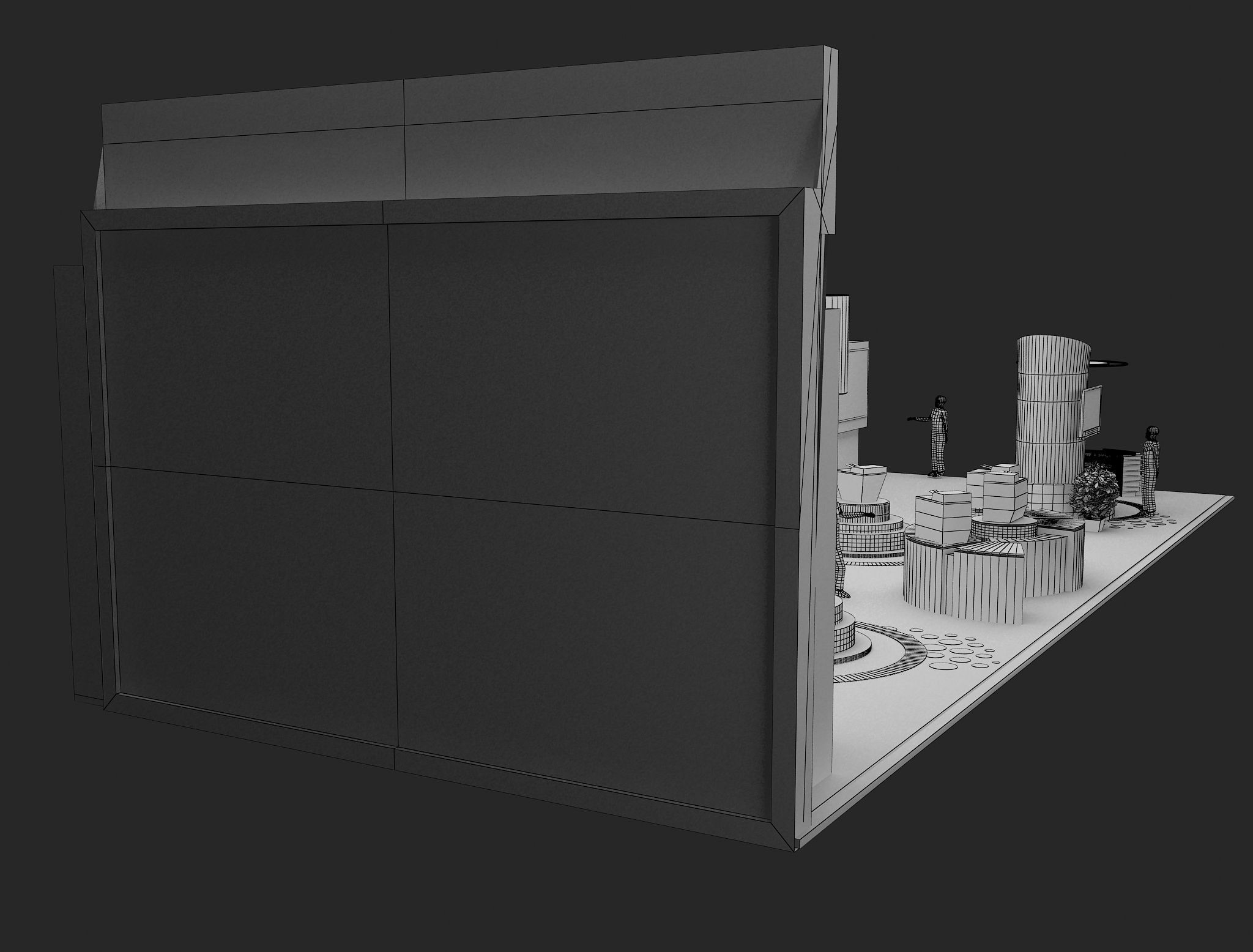 Booth Exhibition Stand a465e 3D model_17