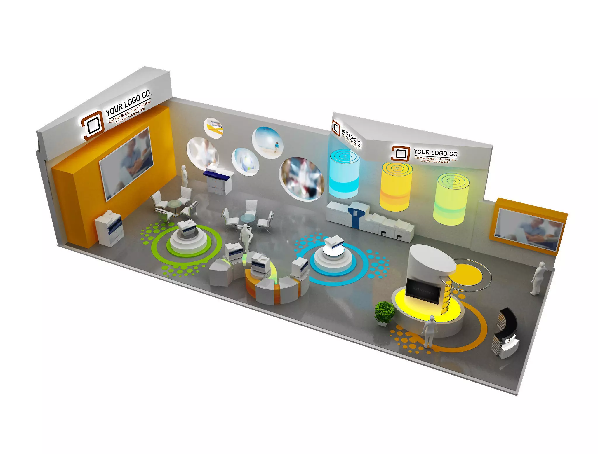Booth Exhibition Stand a465e 3D model_0