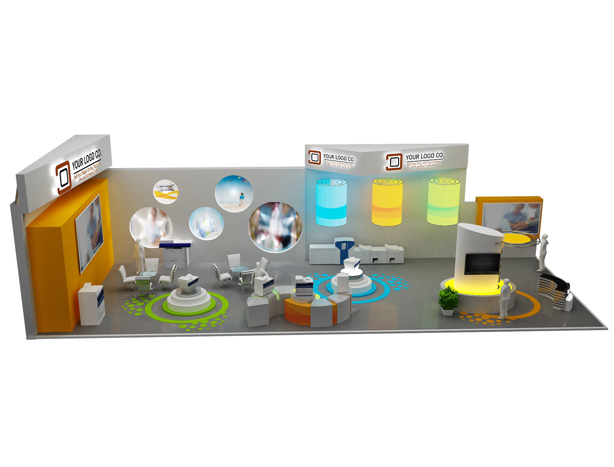 Booth Exhibition Stand a465e 3D model_4