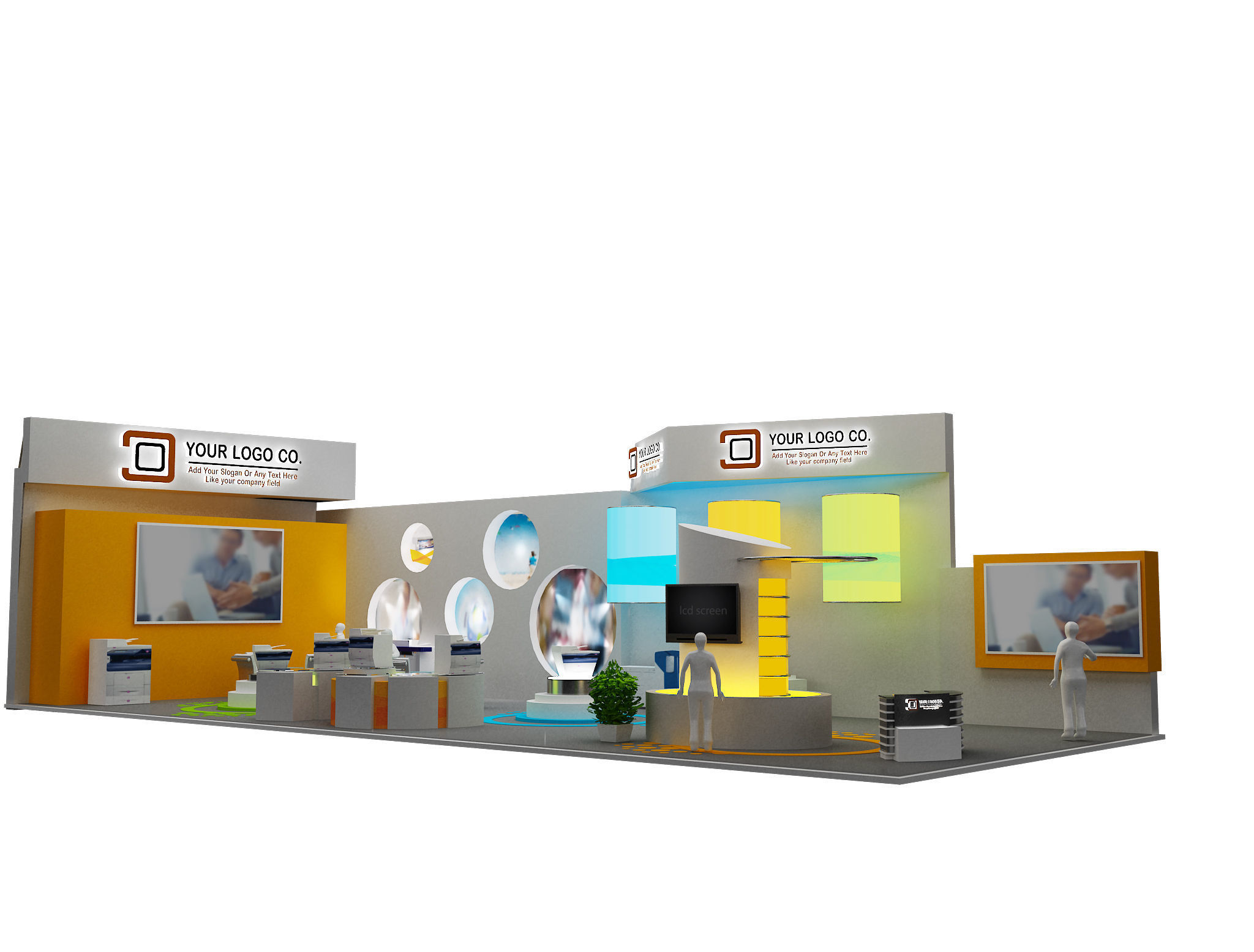 Booth Exhibition Stand a465e 3D model_6