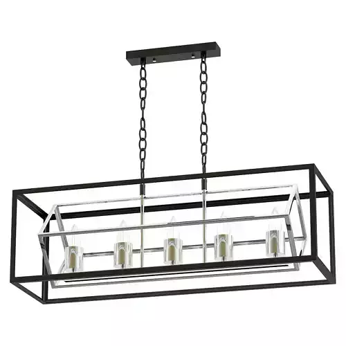 Eurosvet-70122 light fixture with four lights hanging from it