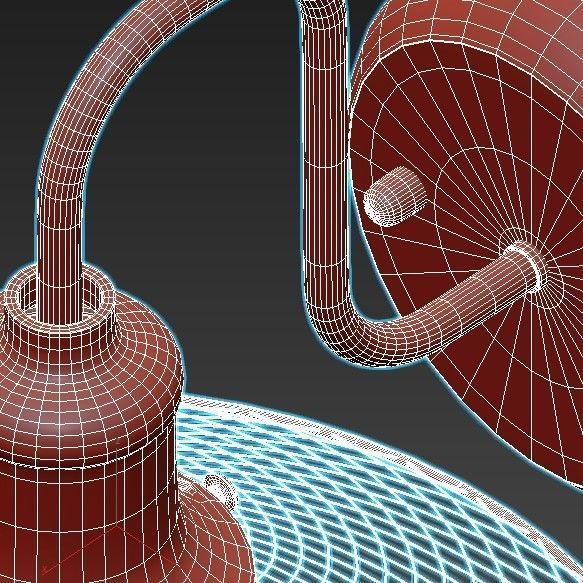 ludacris-3513-1w light wall sconce in antique copper 3D model_5